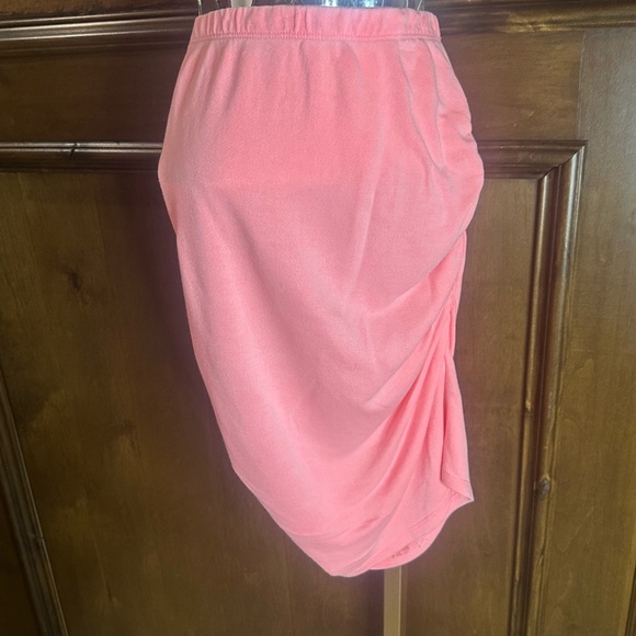 NWT SIZE L/3 Sundry Pink Ruched Pencil Skirt Knee-Length Casual - Picture 2 of 7